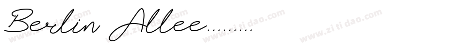 Berlin Allee手机版字体转换